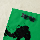 Serviette De Plage Robin Ink Nom de la brosse (En situation)