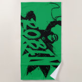 Serviette De Plage Robin Ink Nom de la brosse (Devant)