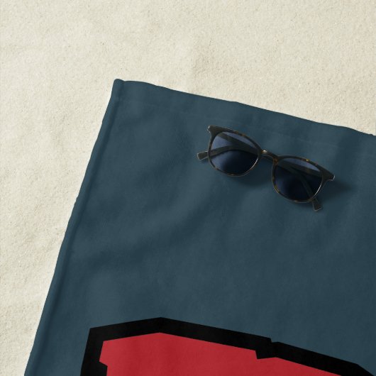 Serviette De Plage Robot Chicken Logo (En situation)