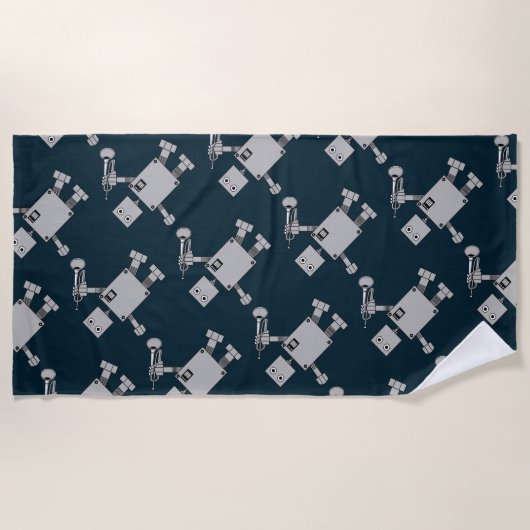 Serviette De Plage Robot de Trumpet (Devant)
