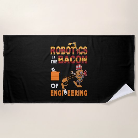 Serviette De Plage Robotique De L'Ingénieur (Devant)