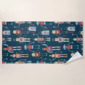 Serviette De Plage Robots de style rétro des années 1950 (Devant)