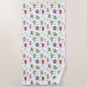 Serviette De Plage Robots multicolores mignons Robot pour enfants (Devant)