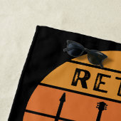 Serviette De Plage Rocher rétro Las Vegas Beach Towel (En situation)