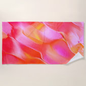 Serviette De Plage Rocher rose et orange pâle (Devant)
