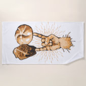 Serviette De Plage Rock and Roll (Devant)