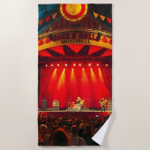 Serviette De Plage Rock n Roll Concert Stage (Devant)
