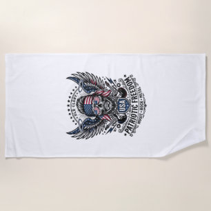 Serviette De Plage Rocker du bandana patriotique Méta musique Old Glo