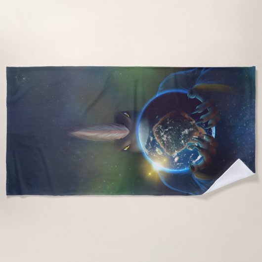 Serviette De Plage Roi de la Terre TSDS (Devant)