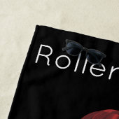 Serviette de plage Roller Derby (En situation)