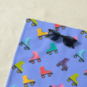 Serviette De Plage Roller Skates Skating Design Beach Towel (En situation)