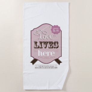 Serviette De Plage Romains de la bible chrétienne 8 romans aiment