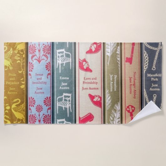 Serviette De Plage roman de Jane Austen (Devant)