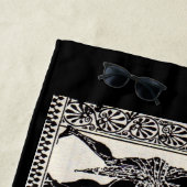 Serviette De Plage Romancient men and horses (En situation)