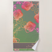 Serviette De Plage Romantic Rose (Devant)