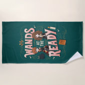 Serviette De Plage Ron & Hermione Wands au Ready (Devant)