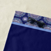 Serviette De Plage Rosace bleue (En situation)