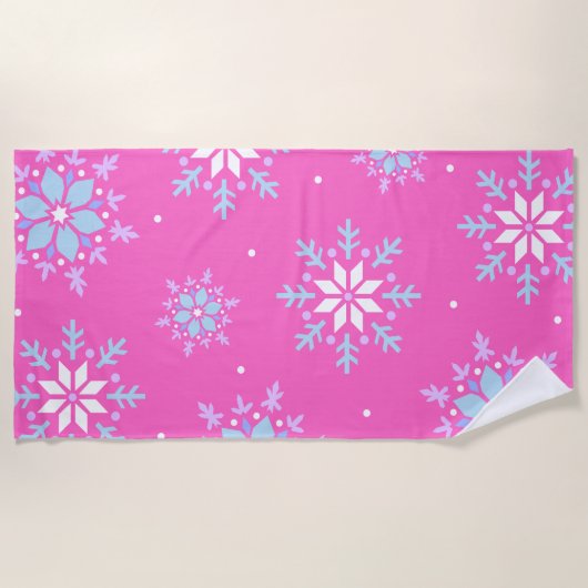 Serviette De Plage Rose (Devant)