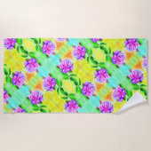 Serviette de plage rose (Devant)