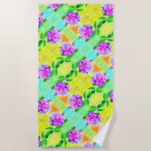 Serviette de plage rose (Devant)