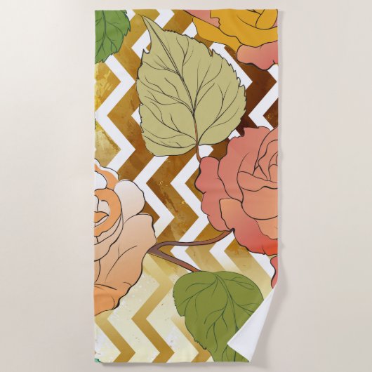Serviette De Plage Rose 28 (Devant)