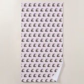 Serviette de plage rose avec chats bébé - Choisiss (Devant)