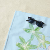 Serviette De Plage Rose de Noël, Helleborus niger (En situation)