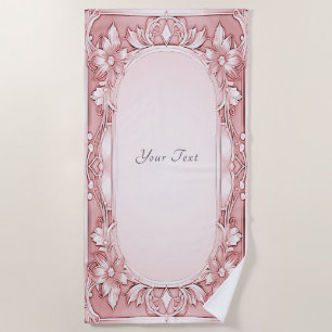 Serviette de plage rose Floral