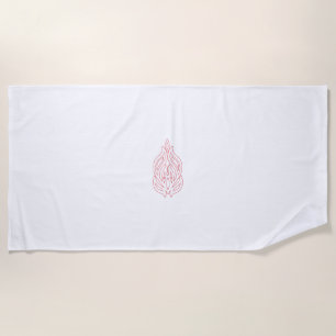 Serviette De Plage Rose foncé, Agany à chasse, Design décoratif