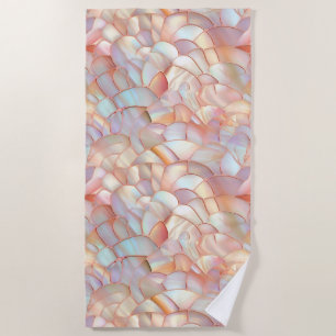 Serviette De Plage Rose gold iridescent chic nacre