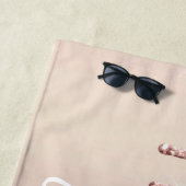Serviette De Plage Rose Gold Parties scintillant Drivers Beach Towel  (En situation)
