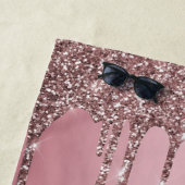 Serviette De Plage Rose Gold Rose Parties scintillant Drives Sparkle  (En situation)
