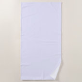 Serviette De Plage Rose Lavande Douce Couleur Unie Pâle Blanche Paste (Devant)