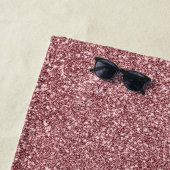 Serviette De Plage Rose Luxe (En situation)