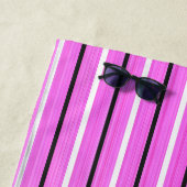 Serviette De Plage Rose moderne (En situation)