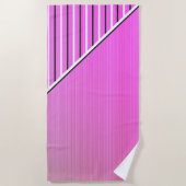 Serviette De Plage Rose moderne (Devant)