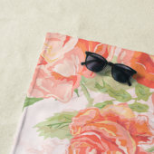 Serviette De Plage Rose orange (En situation)