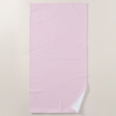 Serviette De Plage Rose pastel uni (Devant)