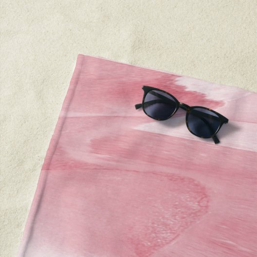 Serviette De Plage Rose précieux (En situation)