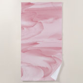 Serviette De Plage Rose précieux (Devant)