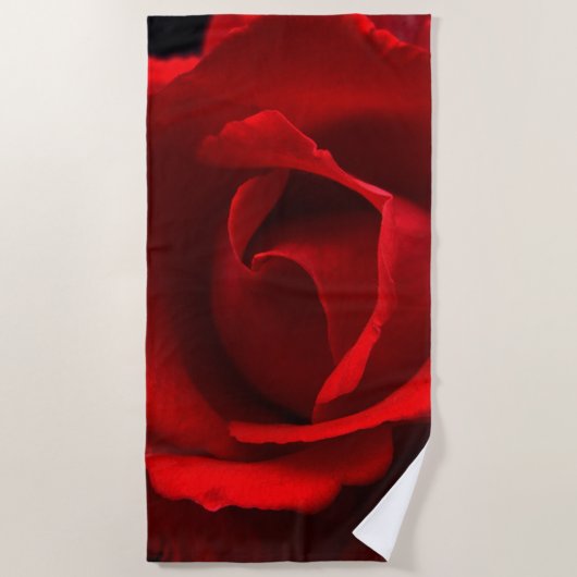 Serviette De Plage Rose rouge btcnm (Devant)