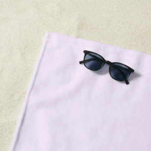Serviette De Plage Rose Violet Douce Pâle Blanc Pastel Couleur Uni