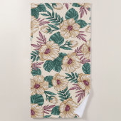 Serviette De Plage Roses (Devant)