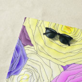 Serviette de plage Roses (En situation)