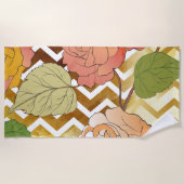 Serviette De Plage Roses 28 (Devant)