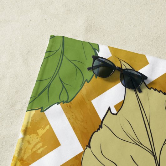 Serviette De Plage Roses 28 (En situation)