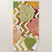 Serviette De Plage Roses 28 (Devant)