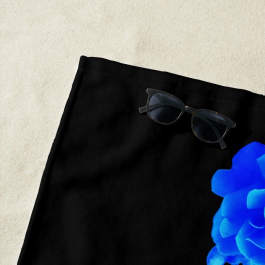 Serviette De Plage Roses arc-en-ciel (En situation)