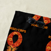 Serviette De Plage Roses orange/papillon...RSD/CRPS (En situation)