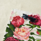 Serviette De Plage Roses roses (En situation)